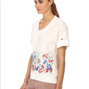 ADIDAS BY STELLA MCCARTNEY FLORAL PRINT TEE